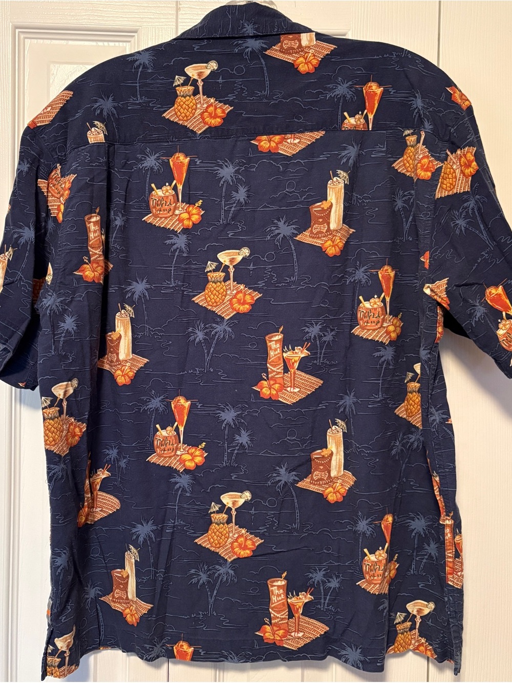 Quiksilver Silver Edition Vintage Tiki Cocktail Aloha Hawaiian Shirt M - Picture 3 of 7